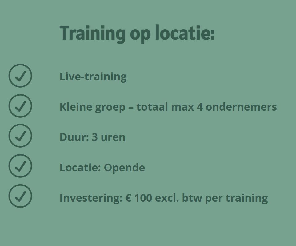 Training op locatie 2